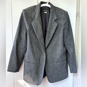 Boxy retro wool blazer